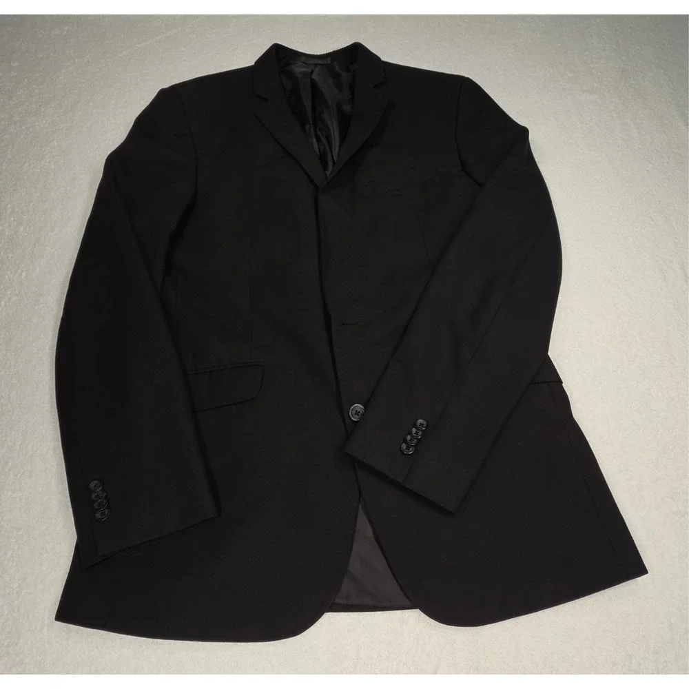 Kenneth Cole Reaction Men's Black Suit Jacket Blazer – Size 40L